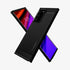 ACS01391 - Galaxy Note 20 Ultra Rugged Armor Case in matte black showing the back